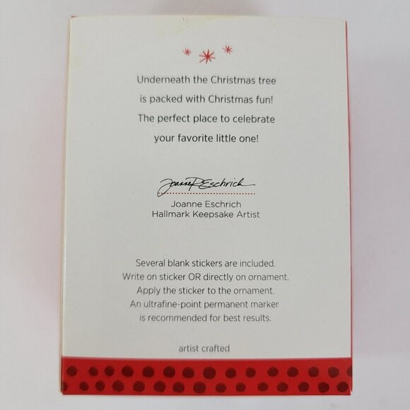 Hallmark Ornament My First Christmas Child's Age Series bear 2013 1 1st New - Picture 4 of 4